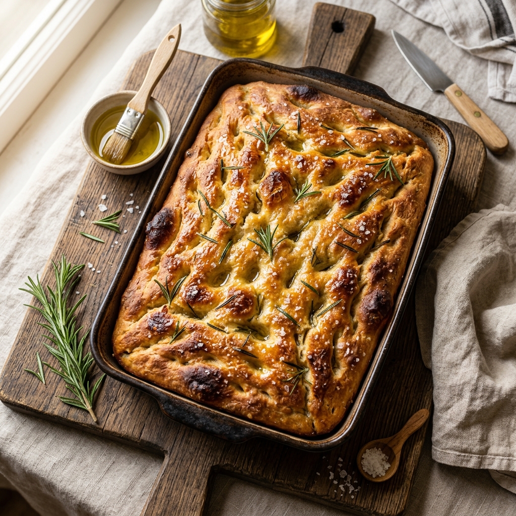 Overnight focaccia